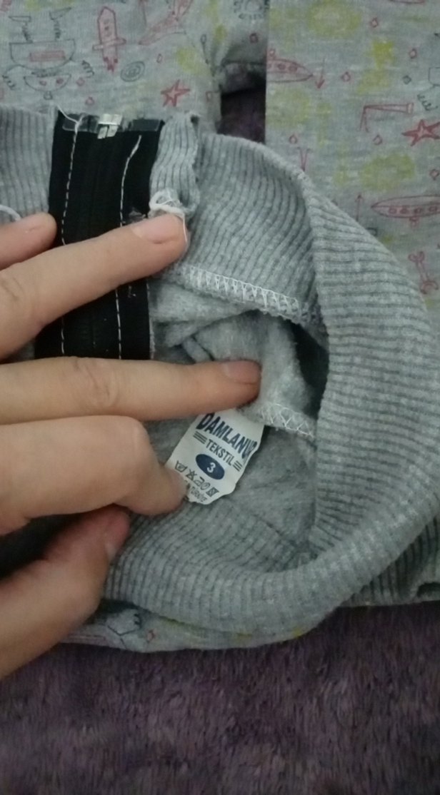 Kapüşonlu Fermuarlı Erkek Çocuk Gri Sweatshirt - Görsel 4