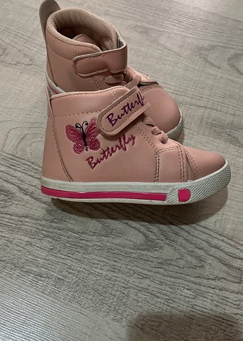 Kız Çocukları için Pastel açık pembe Sneaker - Görsel 3