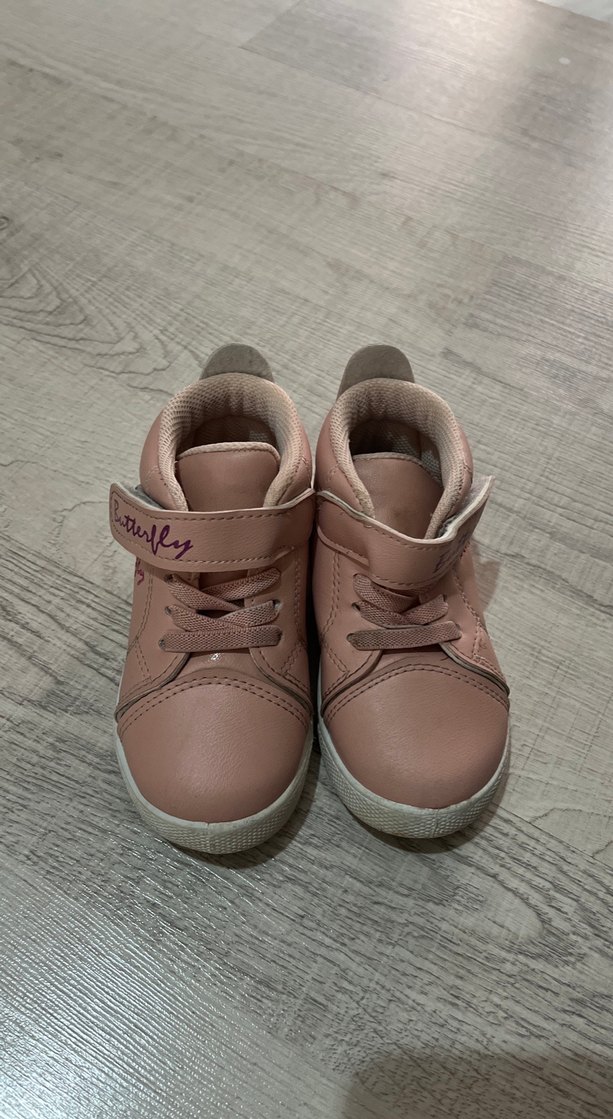 Kız Çocukları için Pastel açık pembe Sneaker - Görsel 2