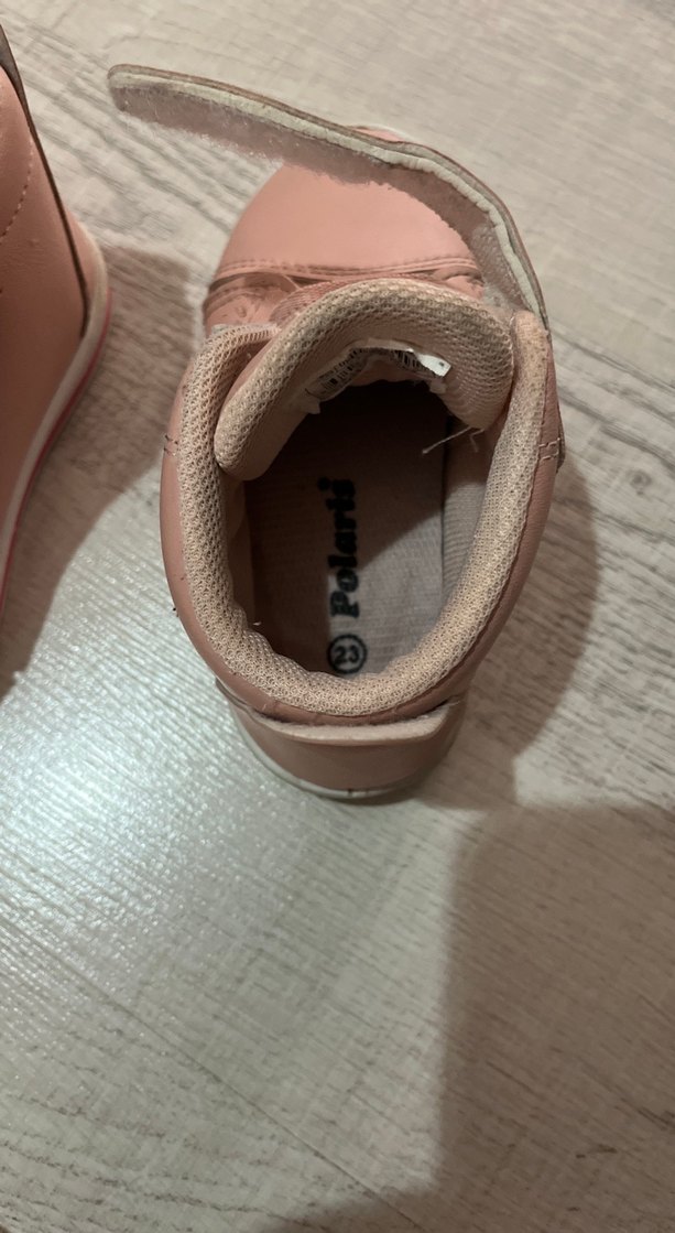 Kız Çocukları için Pastel açık pembe Sneaker - Görsel 4