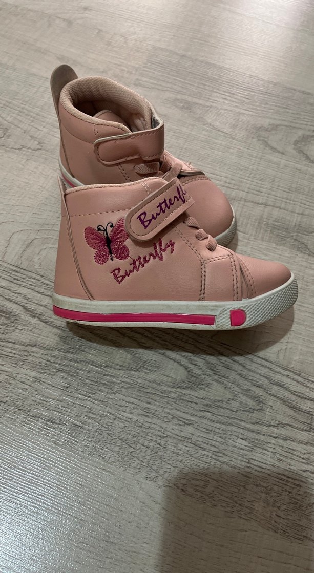 Kız Çocukları için Pastel açık pembe Sneaker - Görsel 3