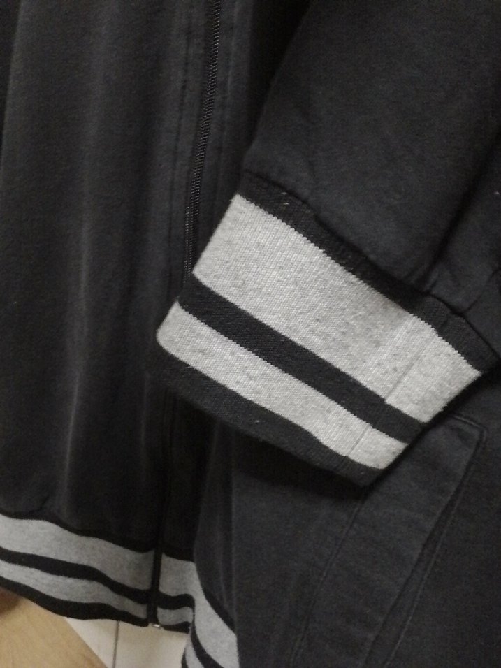 Vintage tarz fermuarlı Sweatshirt L - Görsel 4