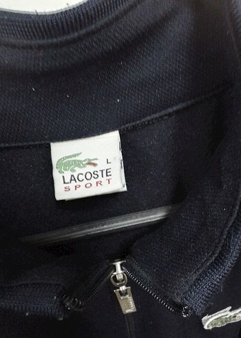 Orjinal Lacoste fermuarlı Sweatshirt L - Görsel 4