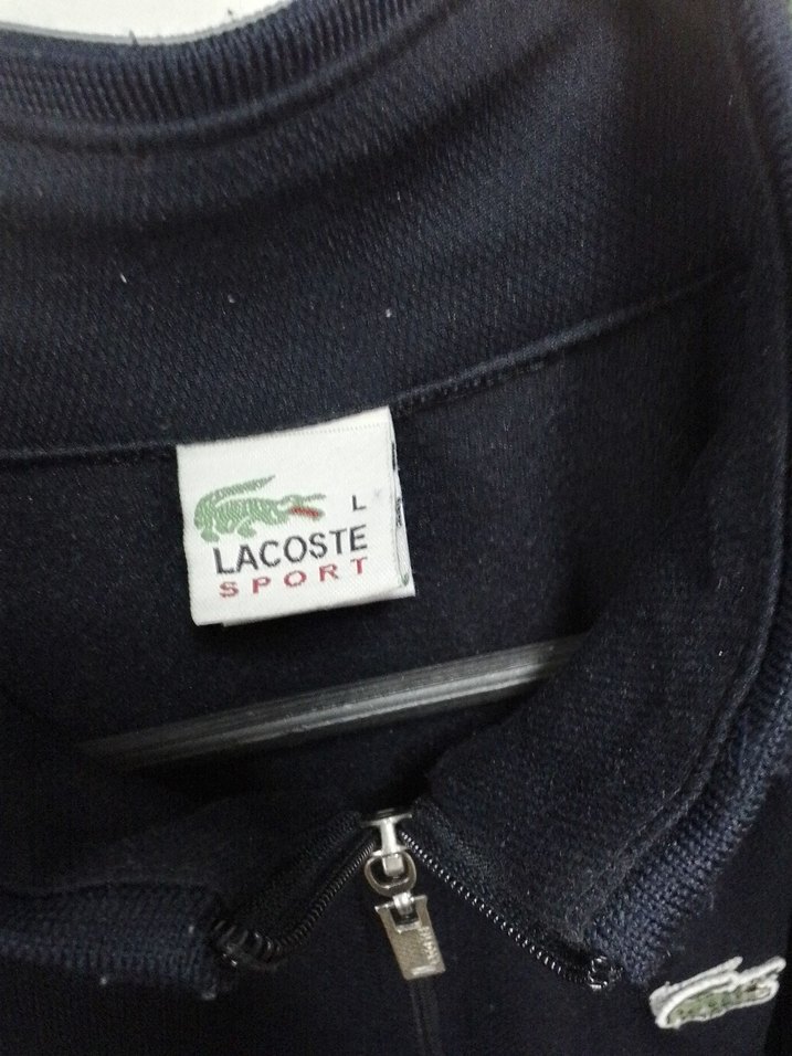Orjinal Lacoste fermuarlı Sweatshirt L - Görsel 4
