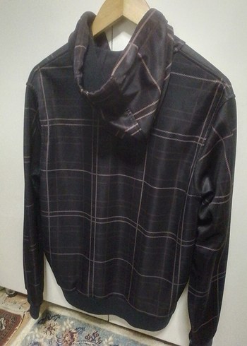 ZARA içi polar kapüşonlu mont L - Görsel 3