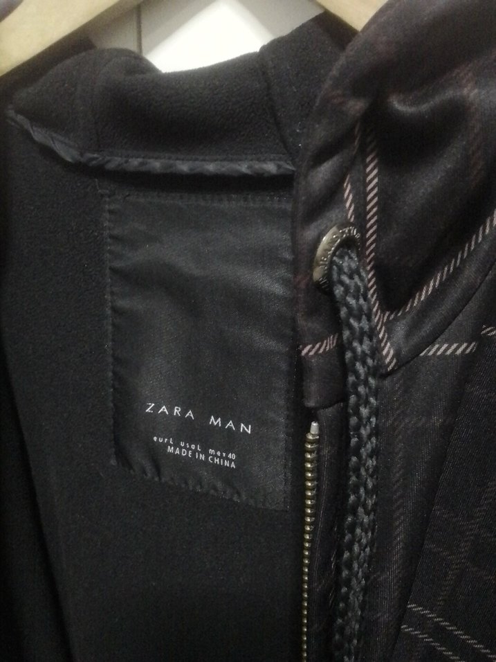 ZARA içi polar kapüşonlu mont L - Görsel 5