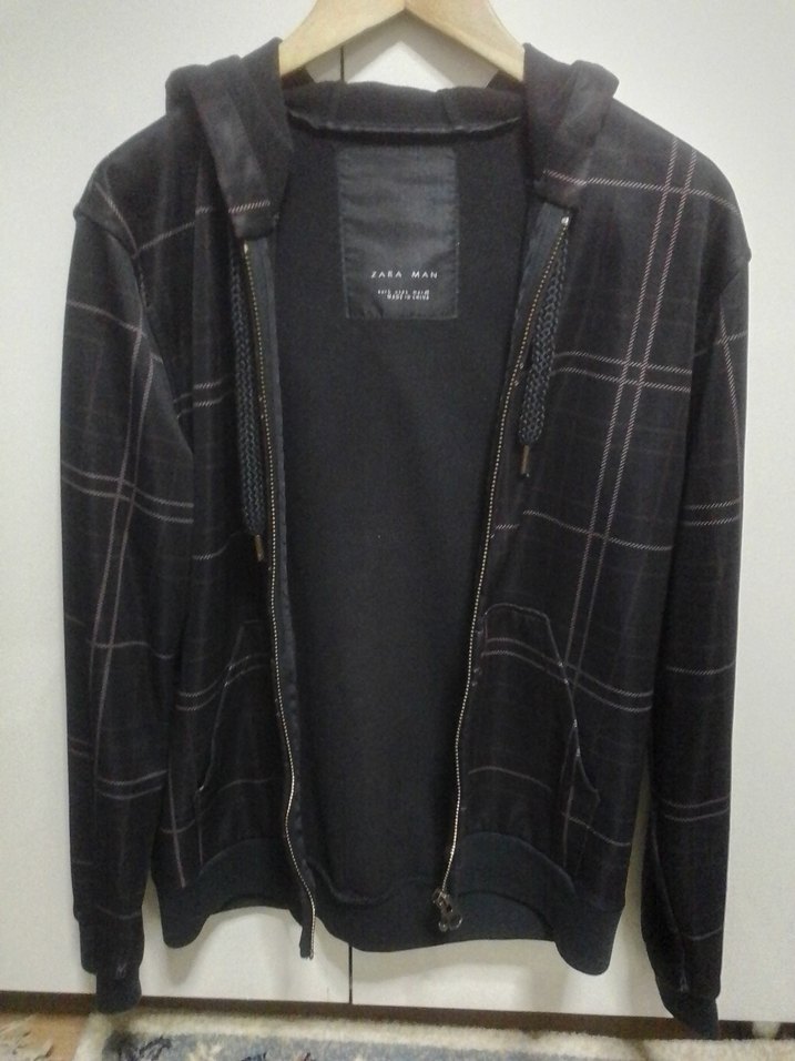 ZARA içi polar kapüşonlu mont L - Görsel 2