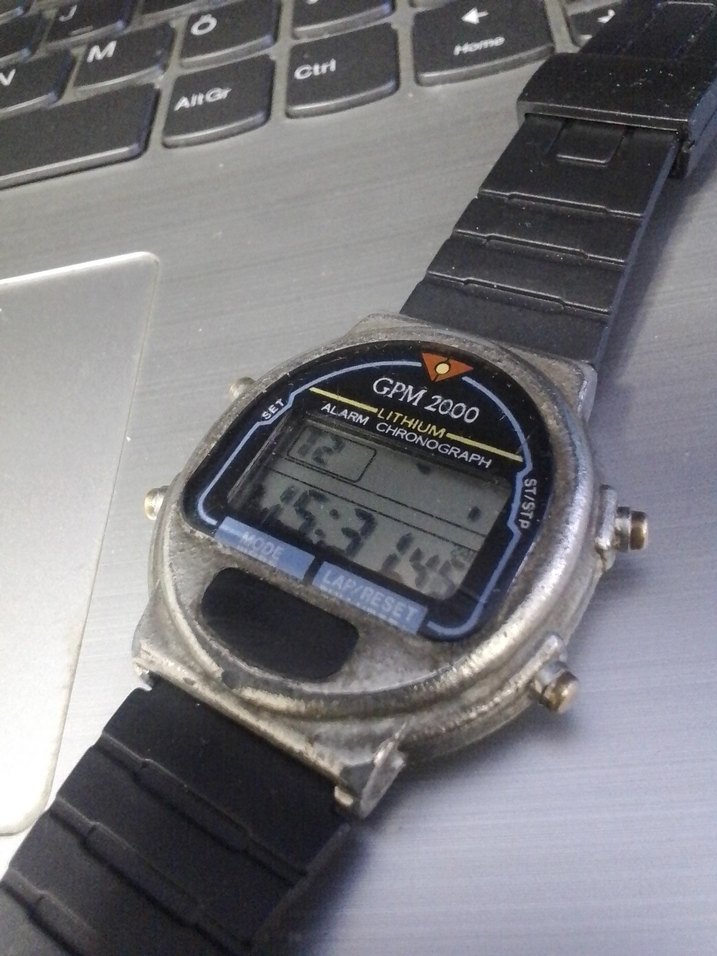 80'ler gpm2000 vintage dijital saat - Görsel 4