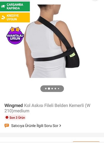 Kol omuz askısı fileli belden kemerli XL - Görsel 4