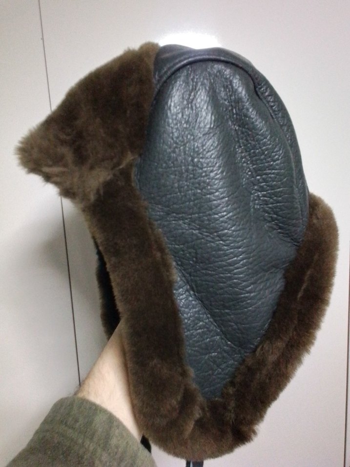 Ushanka gerçek kuzu derisi pilot şapka - Görsel 2