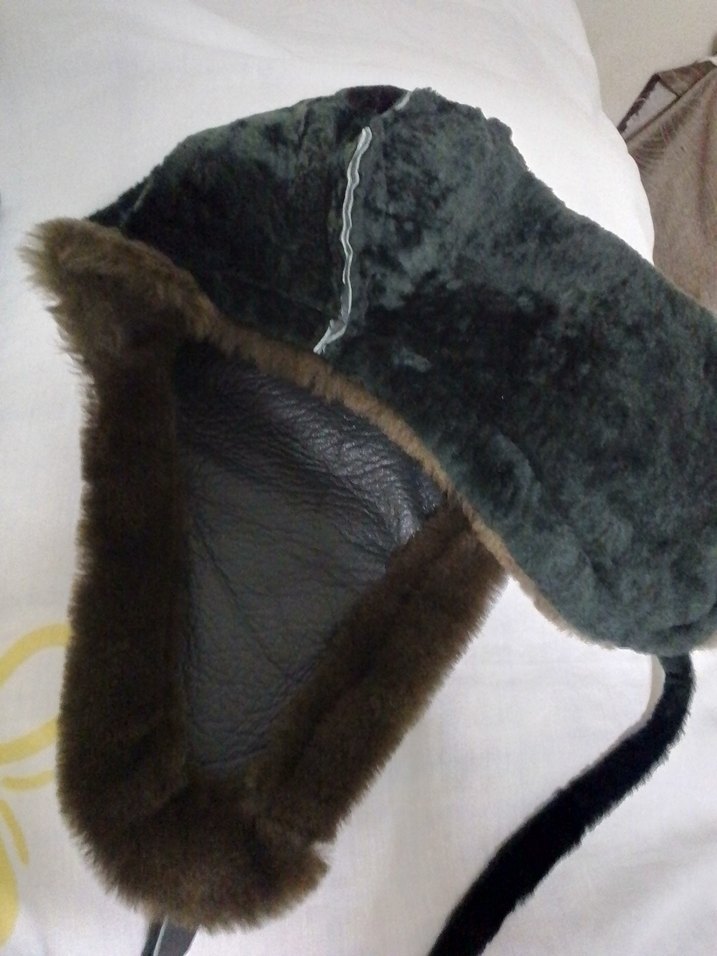 Ushanka gerçek kuzu derisi pilot şapka - Görsel 4