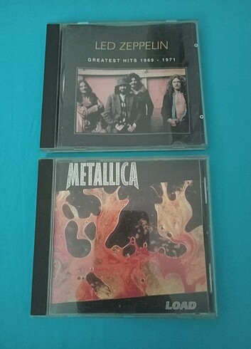 Metallica & Led Zeppelin CD albüm 