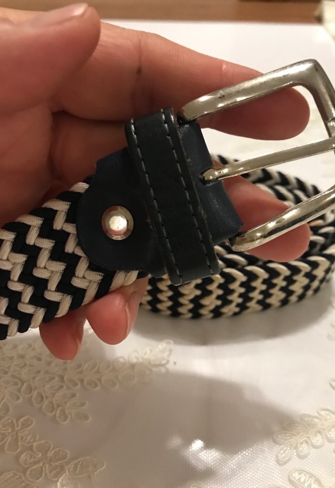 Lacivert beyaz kemer - Görsel 2