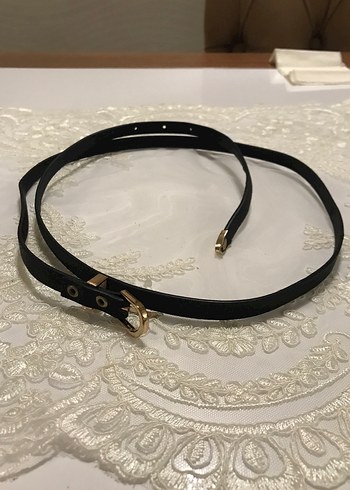 Siyah Deri Tokalı Kadın Kemer - Görsel 2