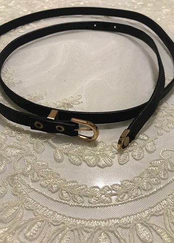 Siyah Deri Tokalı Kadın Kemer - Görsel 3