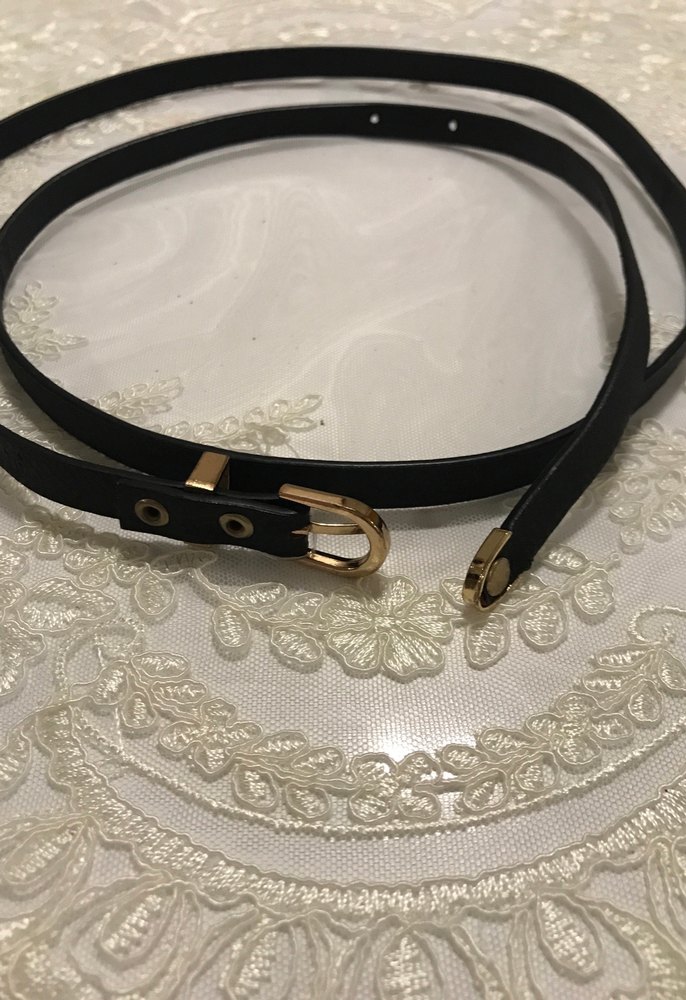 Siyah Deri Tokalı Kadın Kemer - Görsel 3