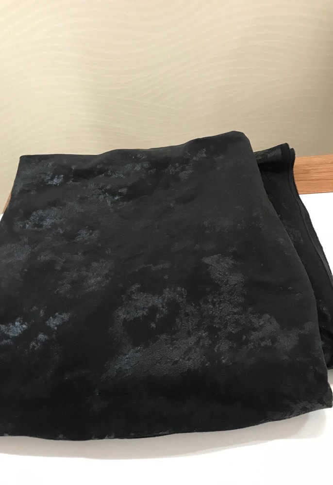 Kadın Siyah Nubuk üzeri baskılı kumaş - Görsel 3