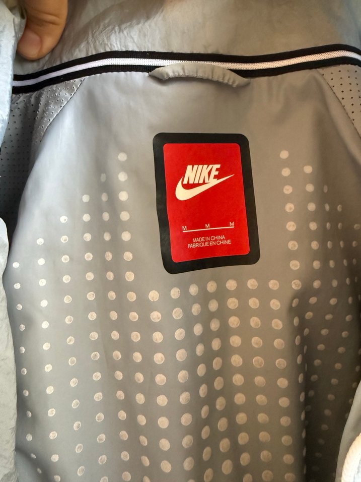 Nike Gri Midi Boy Rüzgarlık Fermuarlı - Görsel 4