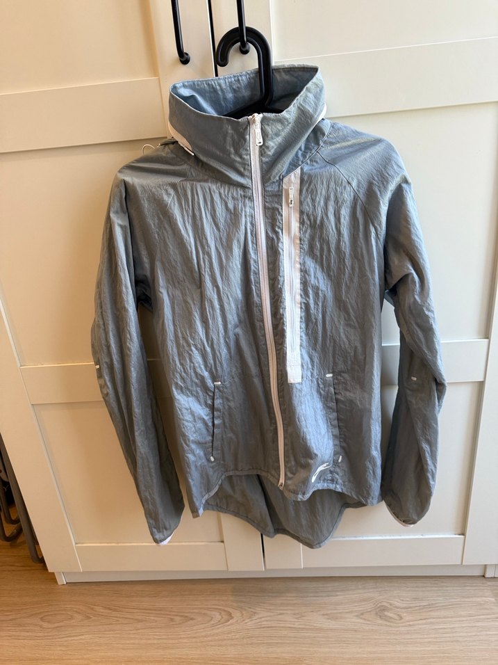 Nike Gri Midi Boy Rüzgarlık Fermuarlı - Görsel 2