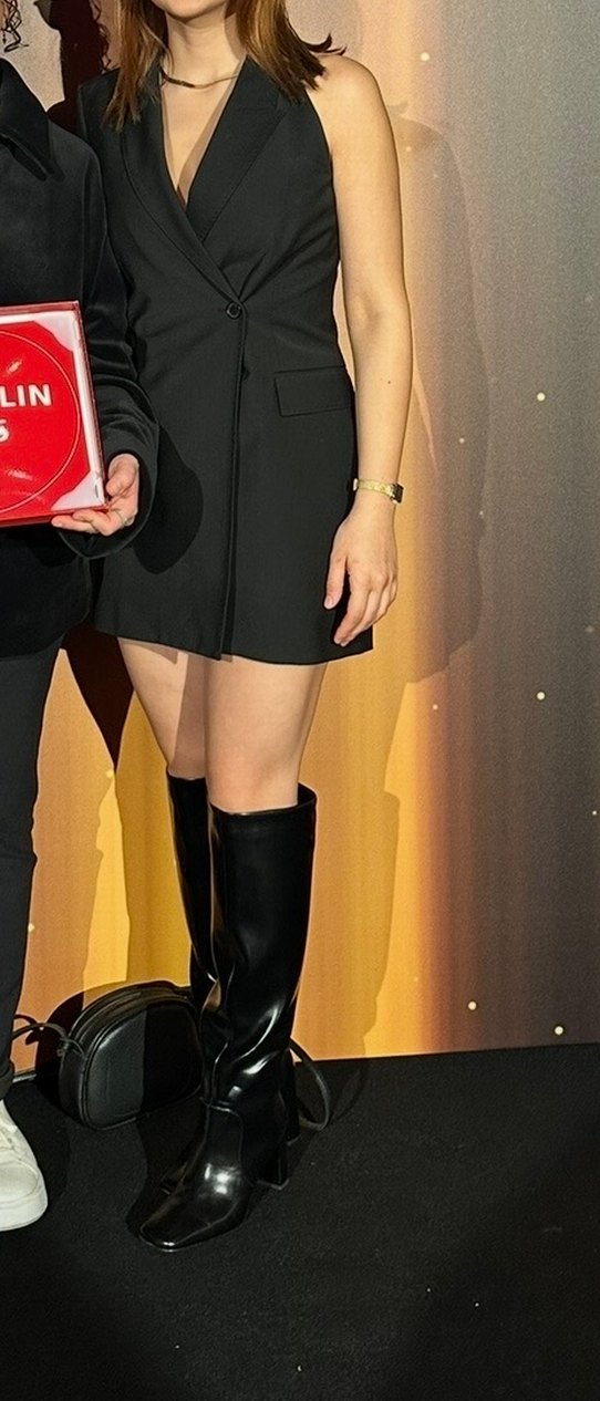 Zara Siyah Uzun Kollu Kadın Blazer Ceket - Görsel 2