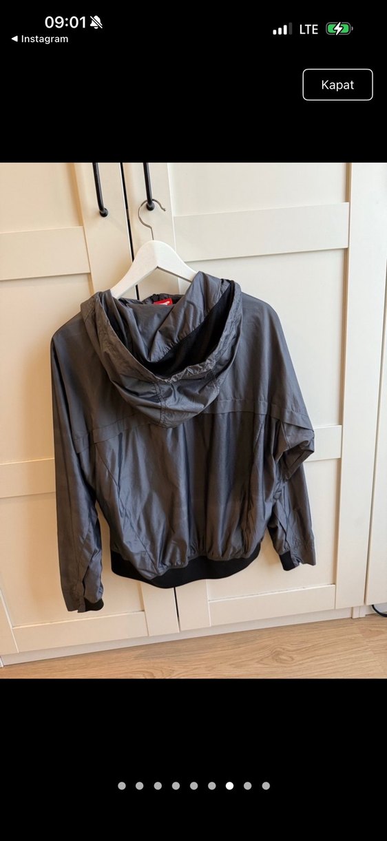 Gri Erkek Fermuarlı İnce Yağmurluk - Görsel 3