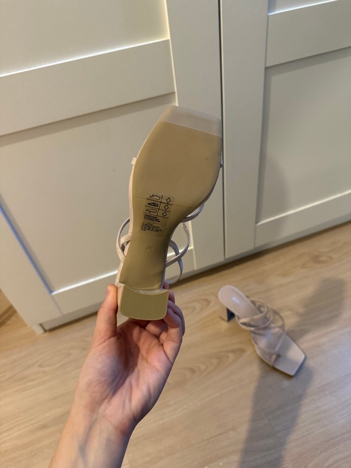 Bej İnce Topuklu Kadın Sandalet H&M - Görsel 3