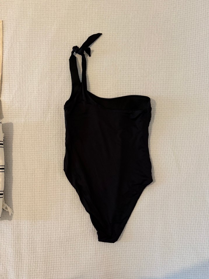 Calzedonia Tek Omuzlu Siyah Strappy Mayo - Görsel 2