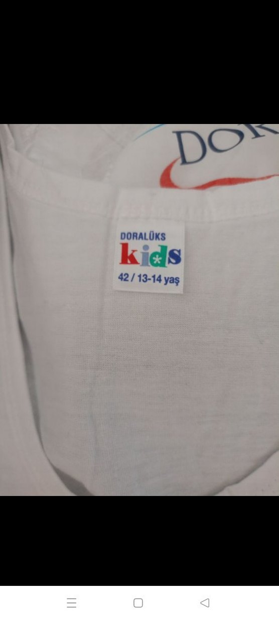 Beyaz Baskılı Çocuk Atlet - Görsel 3