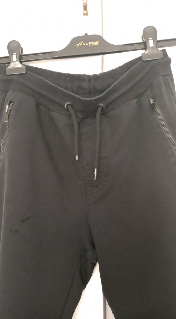 Erkek Siyah ı Rahat Kesim Eşofman - Görsel 4