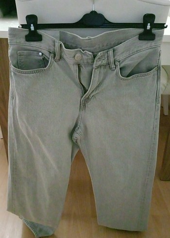 Erkek Gri  Geniş Kesim  Pantolon - Görsel 3