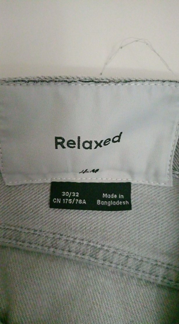 Erkek Gri  Geniş Kesim  Pantolon - Görsel 4