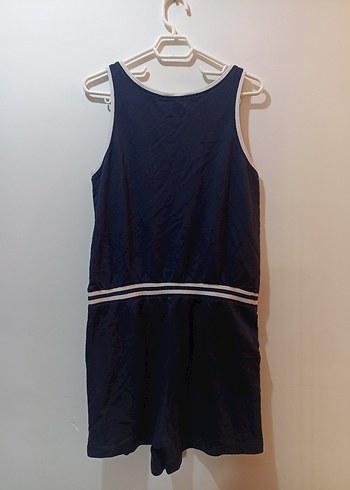 Kız Çocuk Lacivert Baskılı Fermuarlı Elbise - Görsel 2