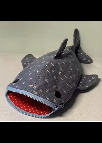 Köpek balığı  Fermuarlı Kalemlik - Görsel 2