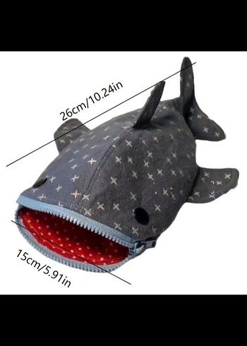 Köpek balığı  Fermuarlı Kalemlik - Görsel 4