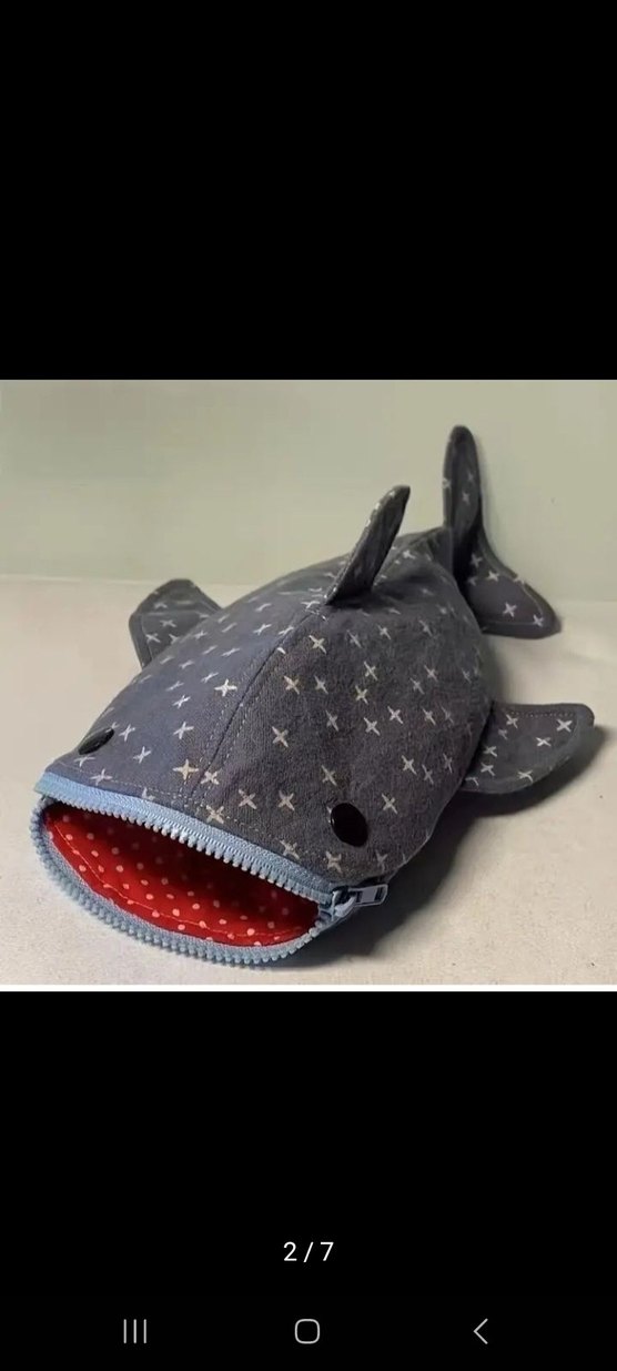 Köpek balığı  Fermuarlı Kalemlik - Görsel 2