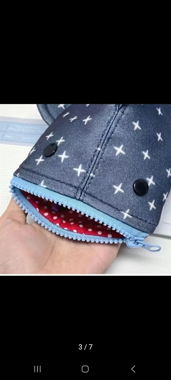 Köpek balığı  Fermuarlı Kalemlik - Görsel 3