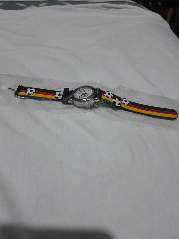 Renkli Futbol Desenli Çocuk Kol Saati - Görsel 3