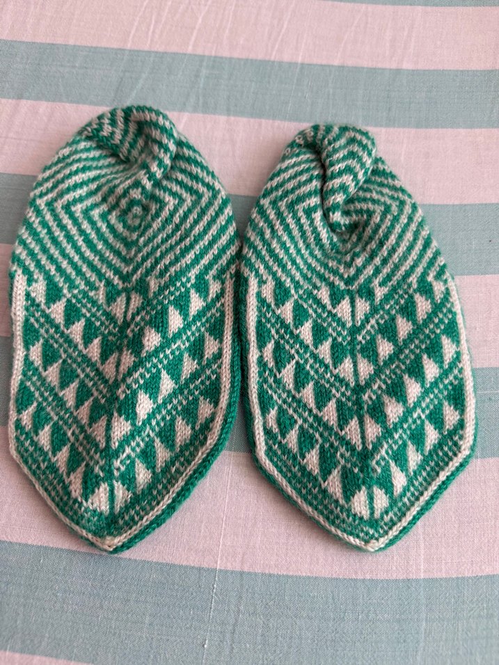 Hafif Yeşil Örgü Patikleri - Görsel 2