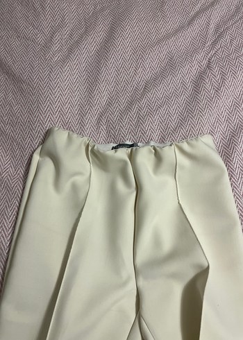 Bej Kadın Piliseli Uzun Kumaş Pantolon - Görsel 6