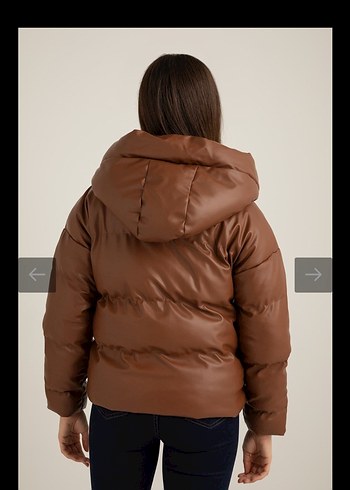 Deri Kadın Kışlık Mont - Görsel 5