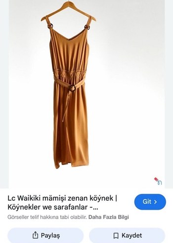 Bej Parlak Askılı Uzun Elbise - Görsel 2