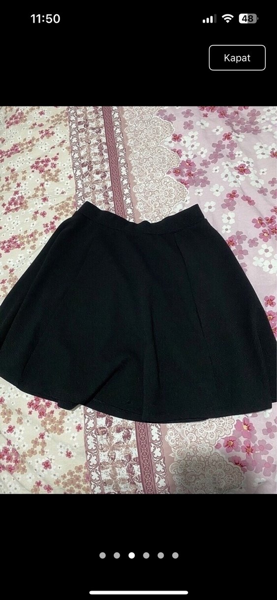 Siyah Mini Etek, Dar Kesim, Günlük - Görsel 3