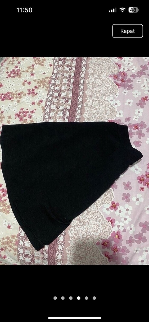 Siyah Mini Etek, Dar Kesim, Günlük - Görsel 4