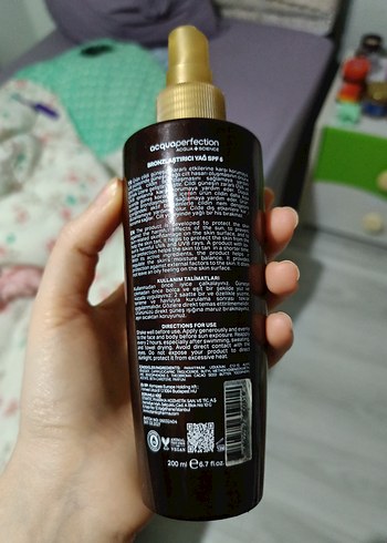 Aquaperfection Bronzino Yağ Spreyi SPF 6 - Görsel 4