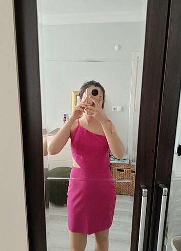 s Beden Pembe elbise