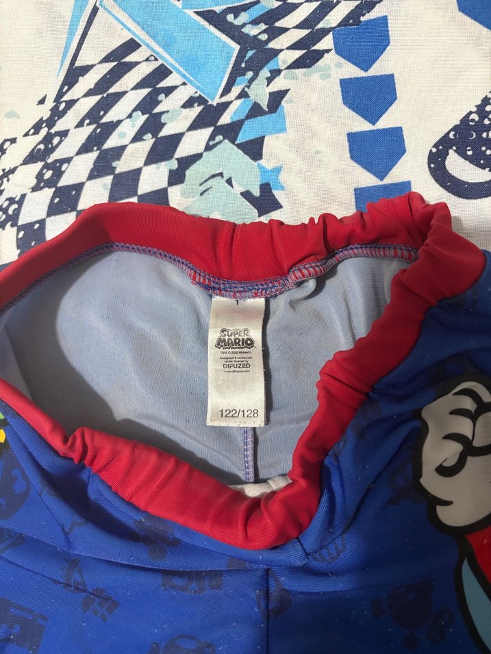 Renkli Süper Mario Erkek Çocuk Mayo Şortu - Görsel 2