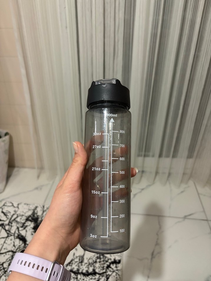 Siyah Kapaklı Şeffaf Suluk - Görsel 3