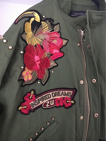 m Beden haki Renk Zara ceket oversize