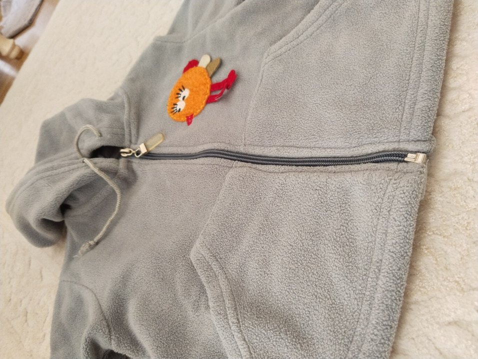 Kapşonlu Polar erkek kız uygundur - Görsel 2