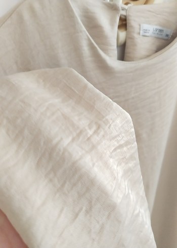 Bej Kadın Uzun Kollu Salaş Tunik - Görsel 4